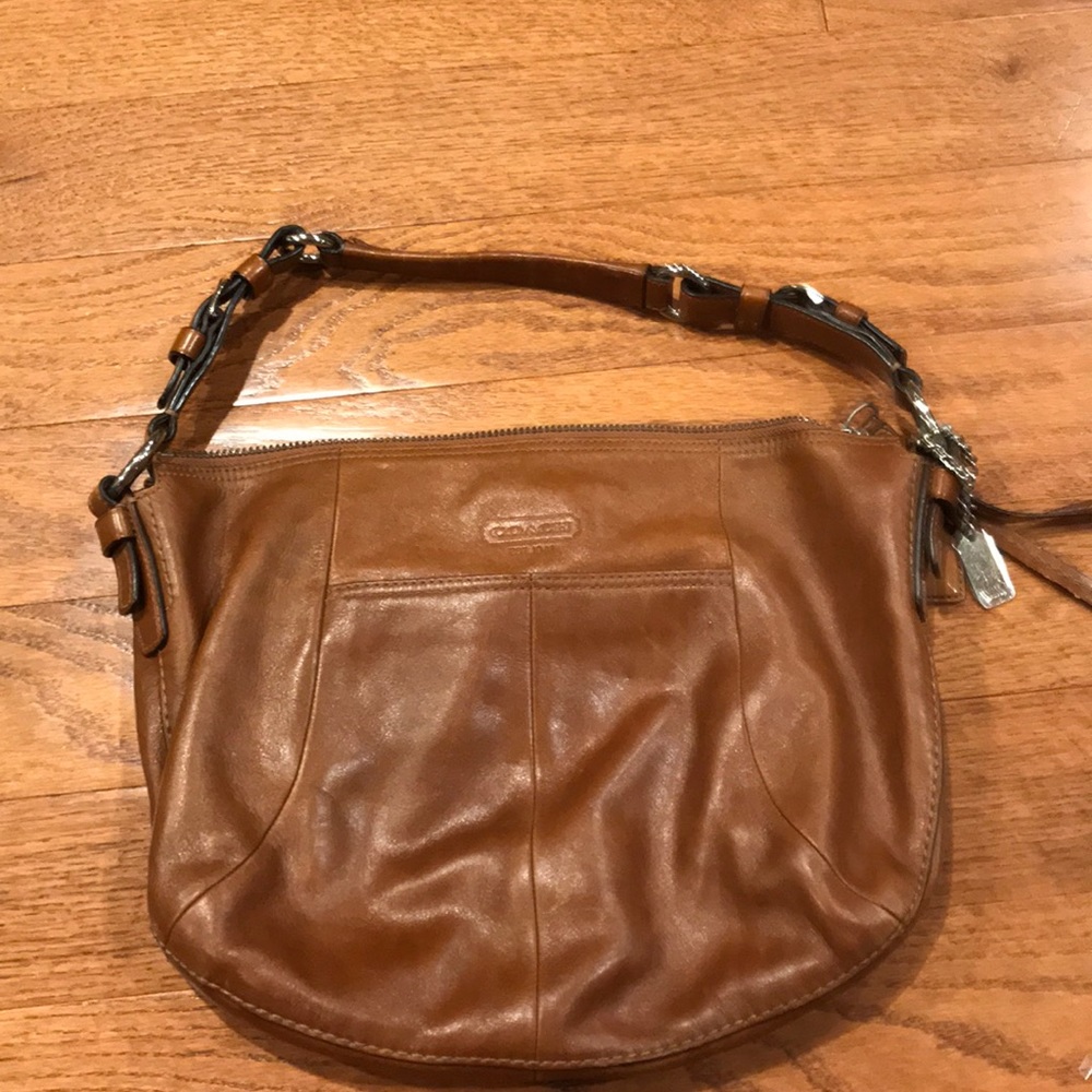 Brown Leather Coach Bag